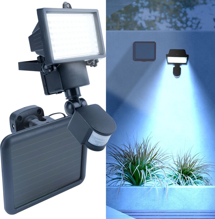 Actual product image Casativo Solar LED wall washer for outdoors, with PIR sensor, 12 W, 750 lumen, IP44 (750 lm, IP44)