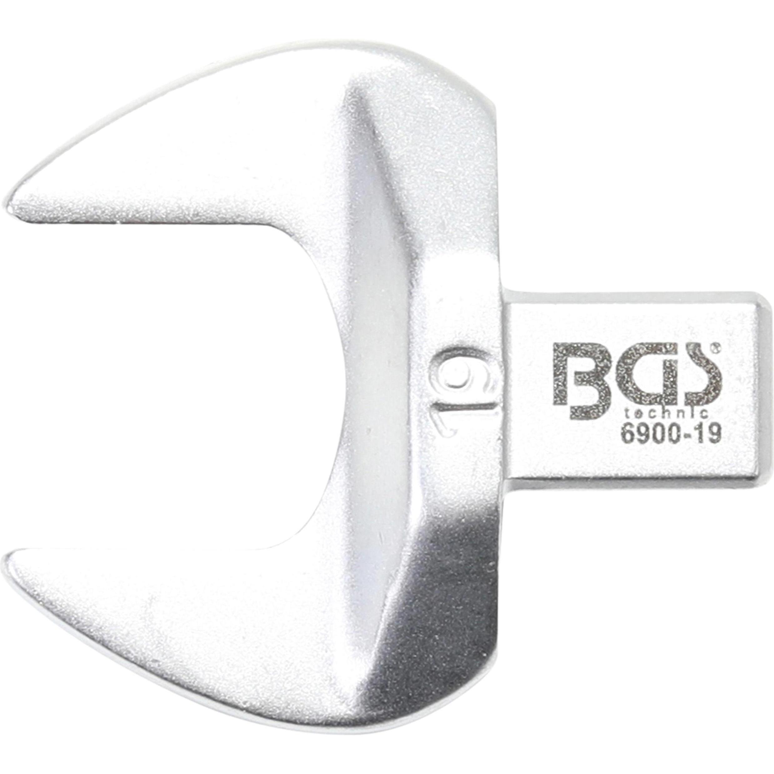 BGS, Schraubenschlüssel, Einsteck-Maulschlüssel 19 mm Aufnahme 9 x 12 mm (19 mm)