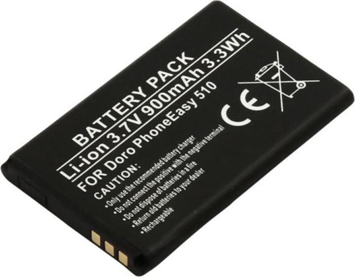 Batteria compatibile con Doro PhoneEasy 510 Li-ion 3.7V 900mAh