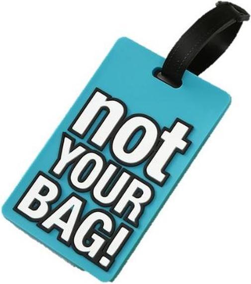 Actual product image MU Style Not Your Bag Series luggage tag with address label (Locks & Trailers)