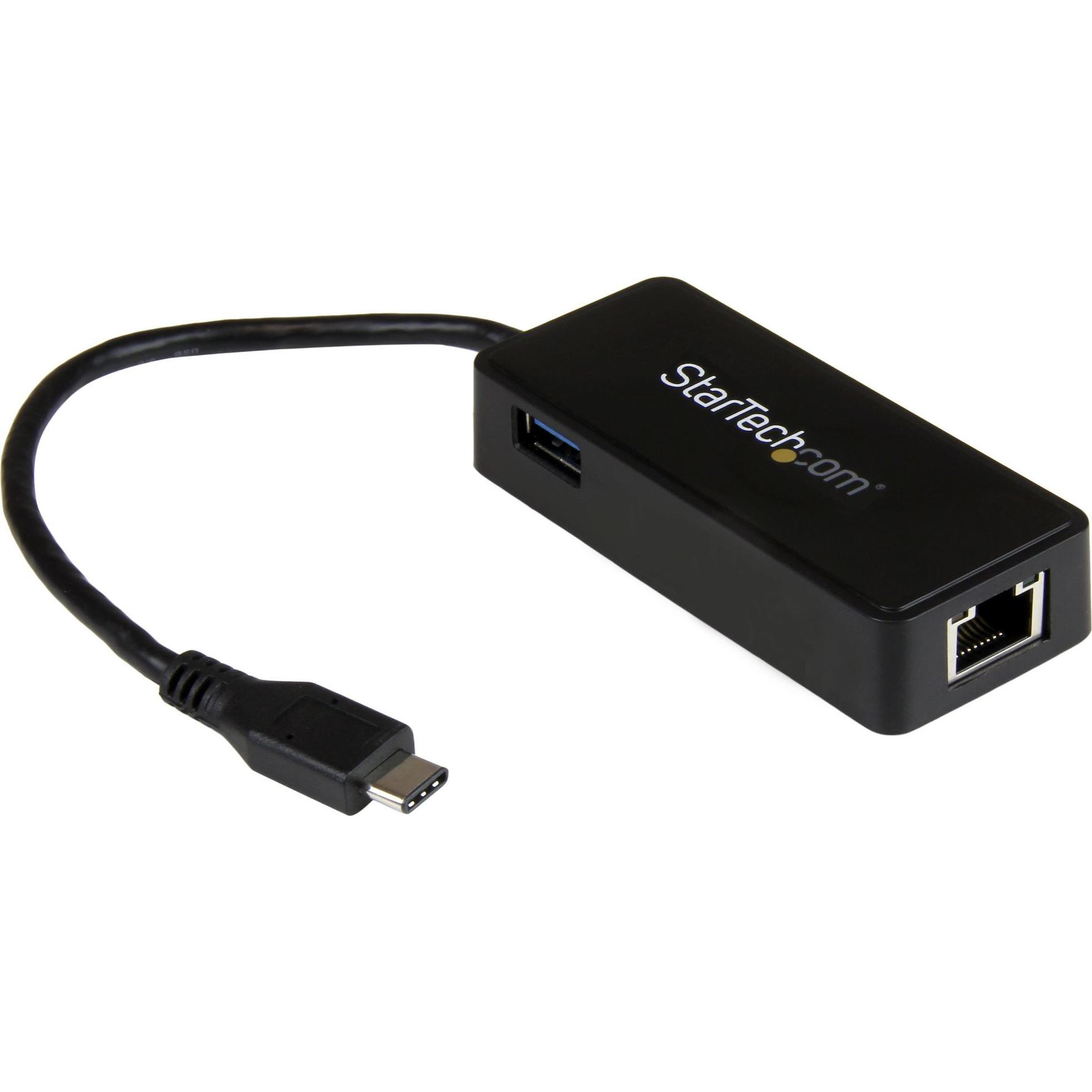 Thumbnail - StarTech USB-C To Gigabit Adapter (USB, RJ45 (1x)), Netzwerkadapter, Schwarz