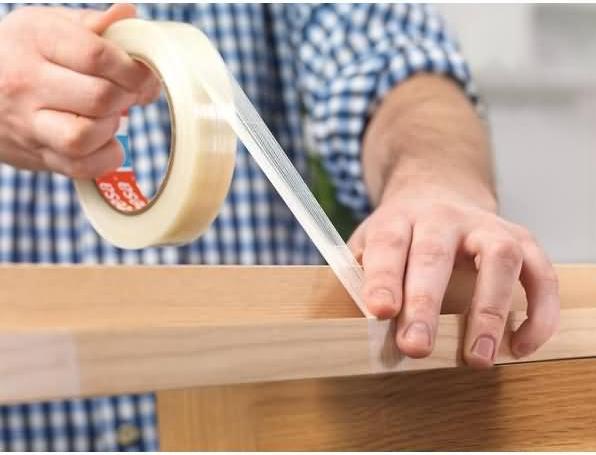 Actual product image tesa tesapack ULTRA RESITANT filament tape glass-fibre reinforced (25 mm)