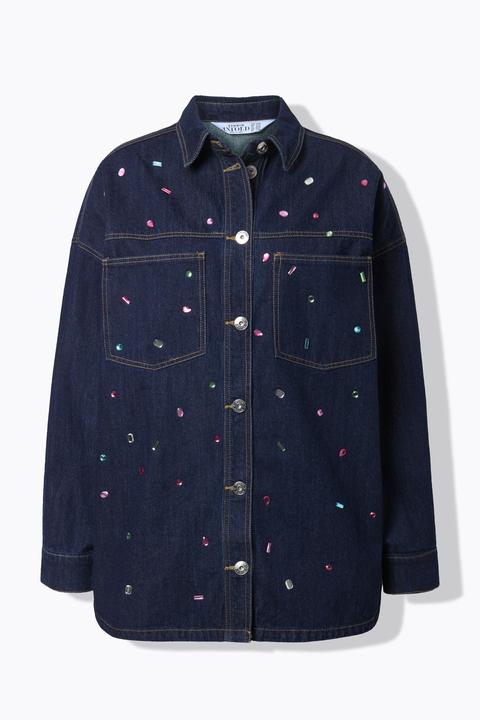 Produktbild Studio Untold Jeanshemd, Oversize Shape, Glitzersteine (54, 56)