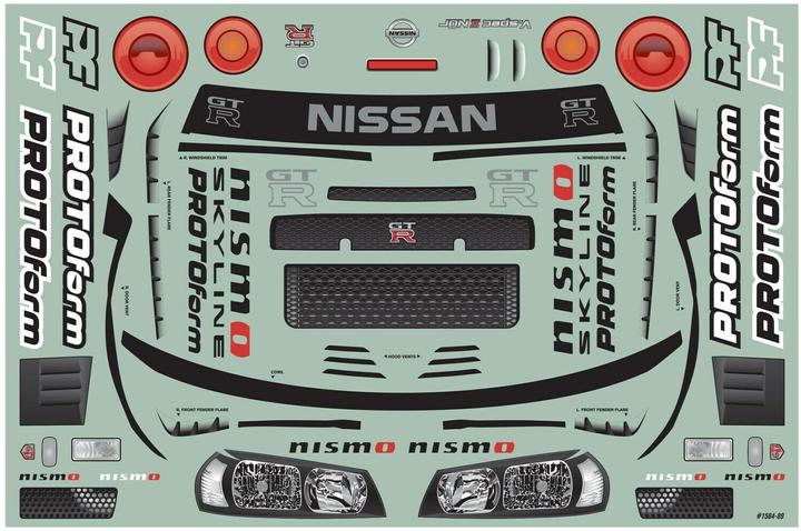 Actual product image Proline Body Nissan Skyline GT-R R34 unpainted, 1:7