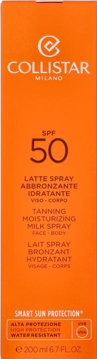 Image du produit Collistar CS Sun - Tanning Moisturizing Milk Spray Spf 50 (Lait solaire, SPF 50, 200 ml)