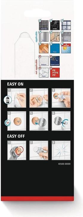 Actual product image tesa ALUXX BLACK shower basket incl. adhesive solution without drilling (25 x 12.5 x 9.5 cm)