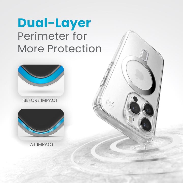 Image du produit speck Housse de protection pour iPhone 15 Pro MagSafe Sentinelle Perfect-Clear Click-lock Anti-rayures (Apple iPhone 15 Pro)