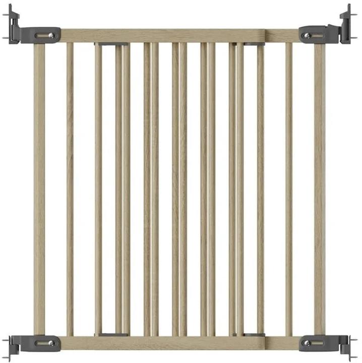 Baby Dan Cancello di sicurezza FlexiFit Legno/Grigio 69-106,5 cm (69 cm)