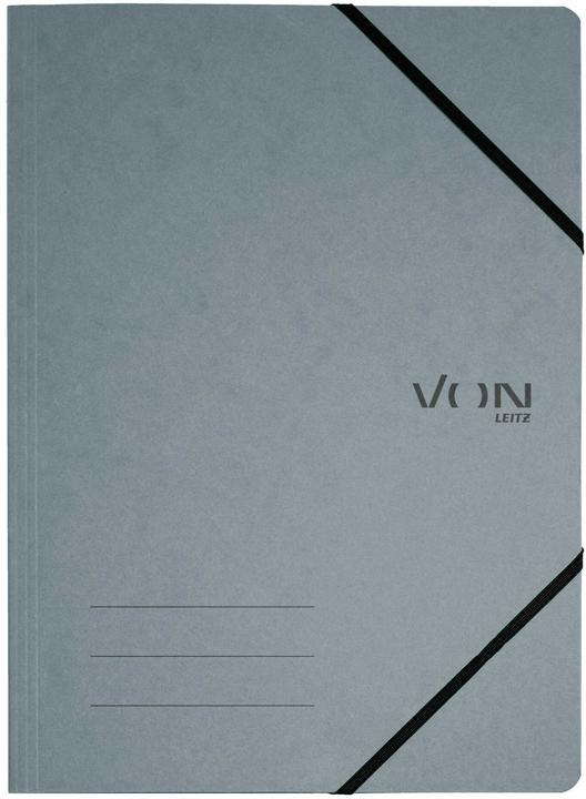 Produktbild von Gummibandmappe A4, Grau, 5 Stück (A4, 5x)