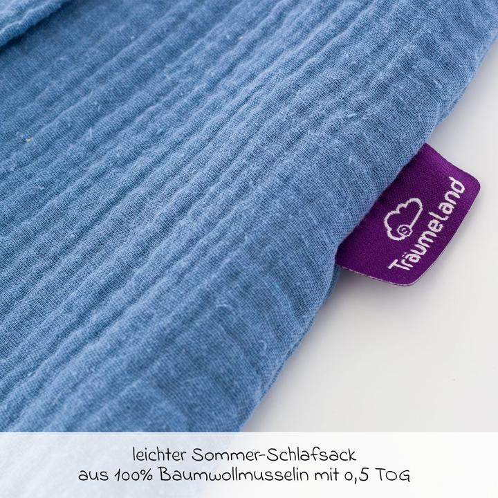 Produktbild Träumeland Sommerschlafsack Liebmich Baumwollmusselin (70 cm)