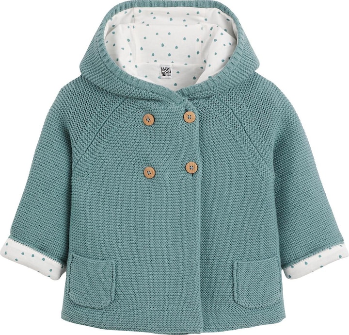 Actual product image La Redoute Collections Cardigan with hood (86)