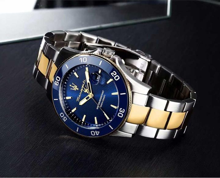 Actual product image Maserati R8873600010 Competizione (Rotating bezel left, Diving watch)