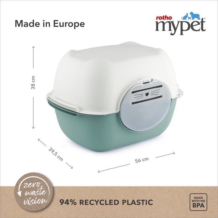 Actual product image Rotho Set Katzentoilette 3 tlg. BELLA farbig sortiert V3 (Cat litter box closed)