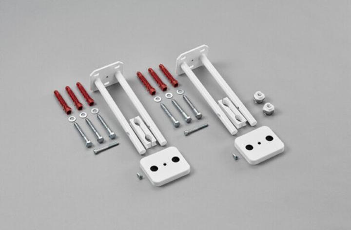 Produktbild Schubiger Zehnder Montageset Raumteiler für Yucca asymmetrisch, weiss