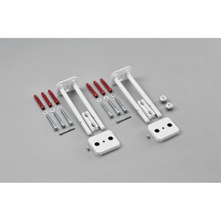 Schubiger Zehnder Montageset Raumteiler für Yucca asymmetrisch, weiss, Zubehör Heizen