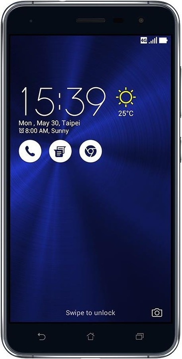 ASUS ZenFone 3 ZE520KL (32 GB, Nero Zaffiro, 5.20", Doppia SIM Ibrida, 16 Mpx, 4G)