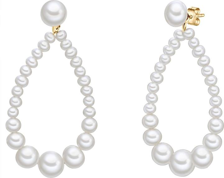Produktbild Valero Pearls Damen Sterling Silber Süsswasser-Zuchtperle gelbgold - 32212 (Sterling Silber)