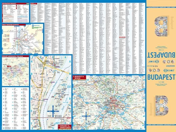 Produktbild Budapest 1 : 11 000. City Center Map