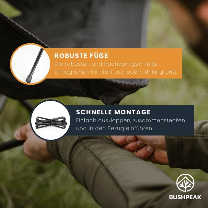 Image du produit Bushpeak Chaise de camping ultralégère Grande