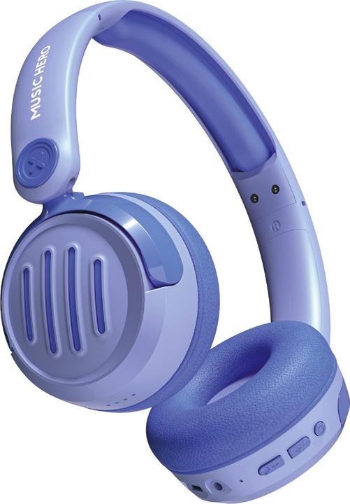 Produktbild SBS MUSIC HERO KIDS Kinder Bluetooth Stereo Over-Ear Headset mit Lautstärkebegrenzung bis 85 dB blau
