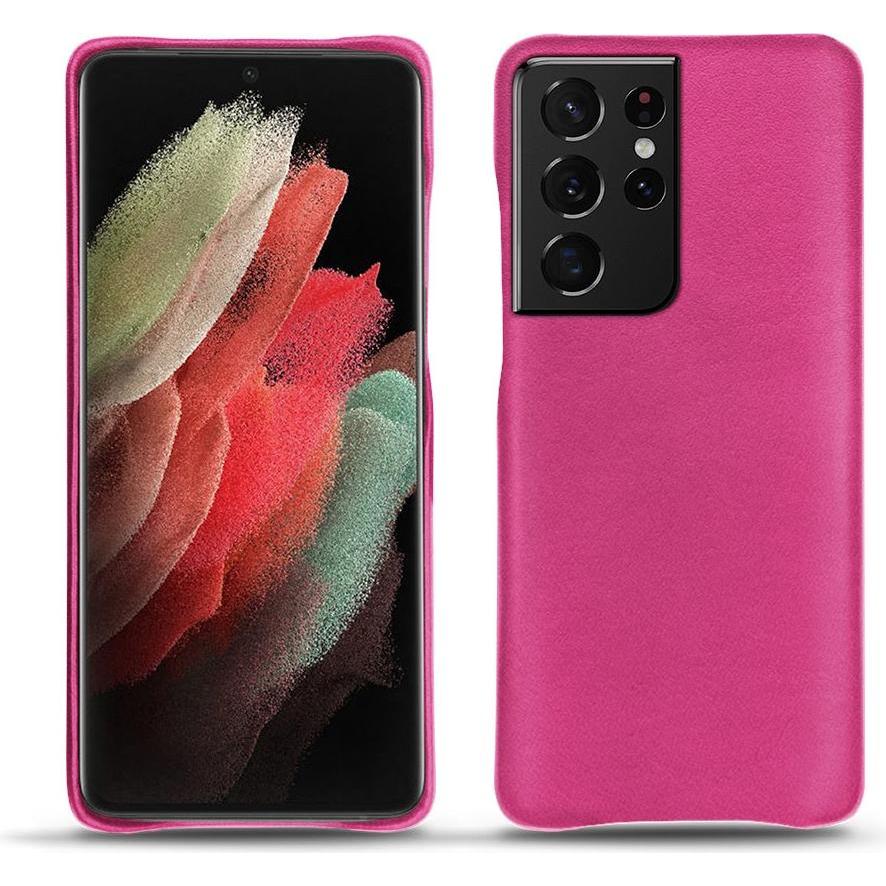 Thumbnail - Noreve Lederschutzhülle (Samsung Galaxy S21 Ultra), Smartphone Hülle, Rosa