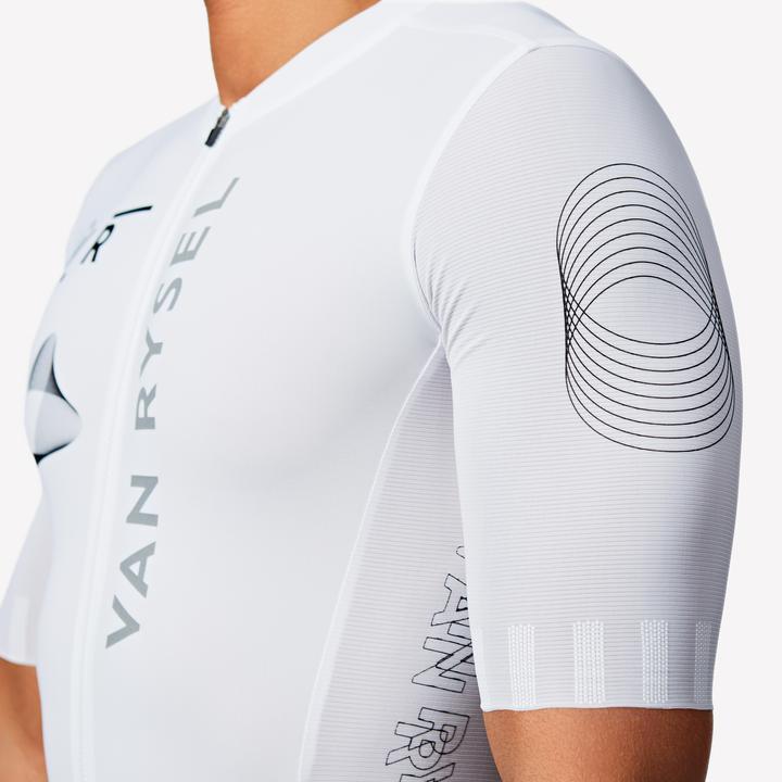 Actual product image Van rysel Zeitfahranzug Rennrad Sommer RCR-R 2 Team Herren Weiss (XL)