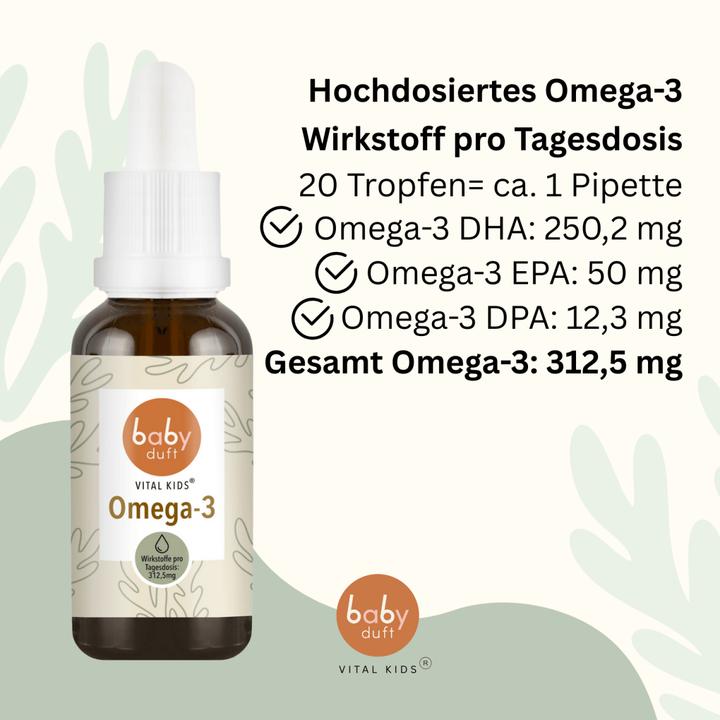 Actual product image Babyduft Omega-3 Tropfen, vegan, ab 5 Monate (1 Piece, Droplet)