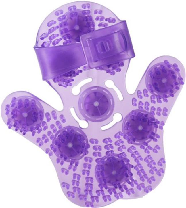 Produktbild PowerBullet Roller Balls Massagehandschuh Lila