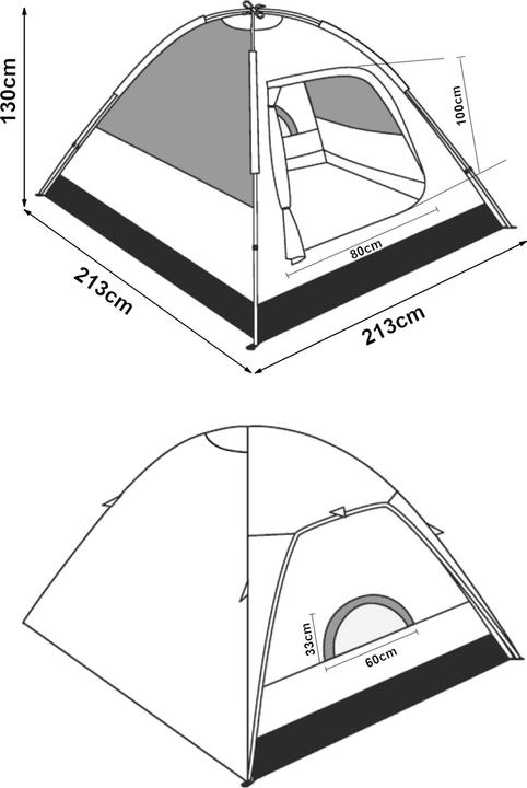 Actual product image Pro-Tec Bergeijk (Dome tent, 2 persons)