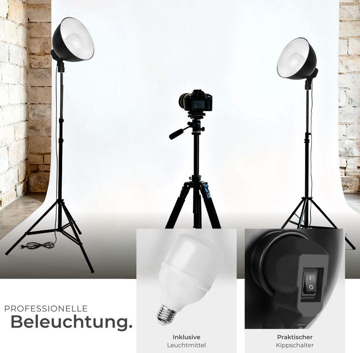 Produktbild tectake 2 Studioleuchten (Studioleuchte)