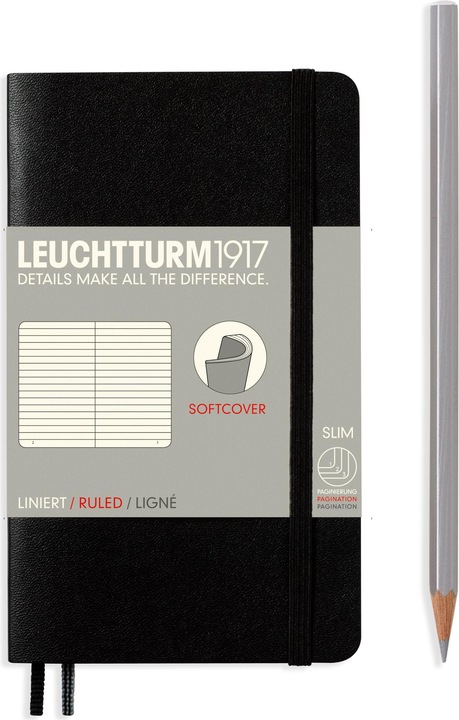 Leuchtturm1917 Taccuino (A5, Righe, Copertina morbida)