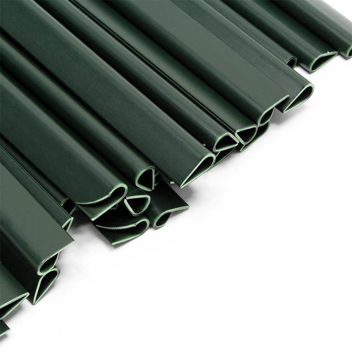 Produktbild Wiltec Sichtschutz Streifen 35mx19cm PVC 650g/m² 20 Clips Zaunfolie Zaunschutz (3500 cm)