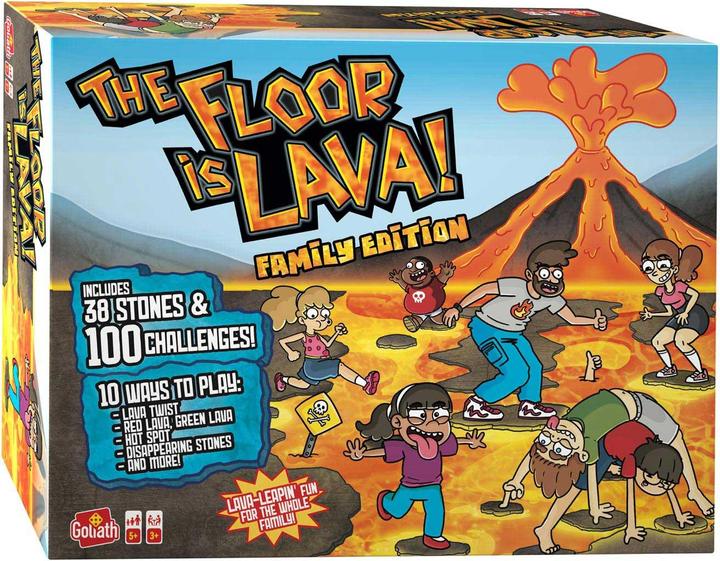 Productafbeelding Goliath Toys The Floor is een lava deluxe actiespel (Duits, Frans, Italiaans, Engels)