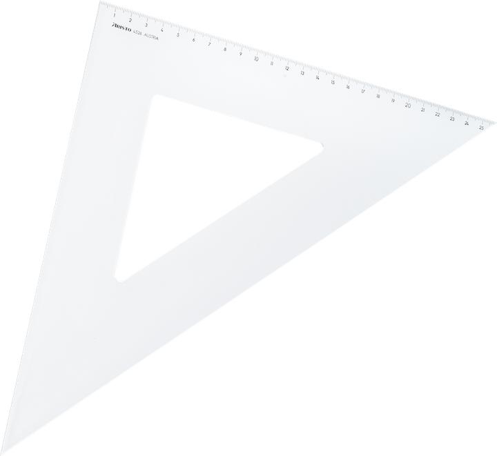 Actual product image Aristo Triangle plastic 45° (36.80 cm)