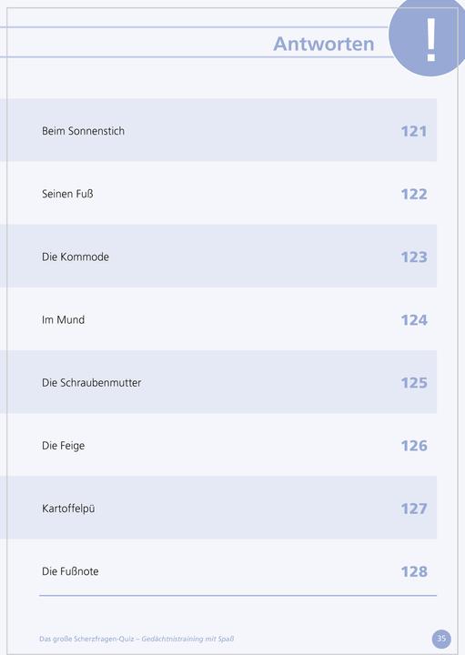 Immagine prodotto Das grosse Scherzfragen-Quiz für Senioren (Tedesco, Linus Paul, 2018)