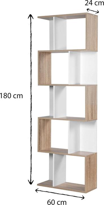 Produktbild Casâme Bücherregal (60 x 24 x 180 cm)