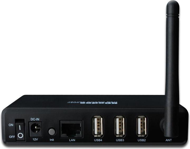 Actual product image Digitus 4-Port USB 2.0 Wireless Multifunction Network Print Server
