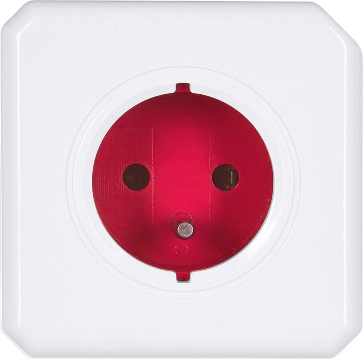 Produktbild Allocacoc PowerCube Original Type E Innenraum Rot Verlängerungskabel (PowerCube RED 2100RD) (5x, CEE 7/5)