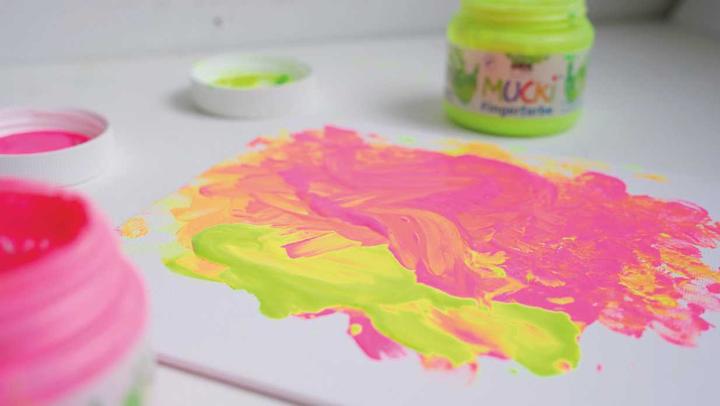 Actual product image Mucki Squeaky Finger Paint (150 ml)