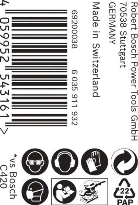 Produktbild Bosch Professional Zubehör EXPERT C470 Schleifpapierrolle zum Handschleifen, 115 mm x 50 m, G 60 (60)
