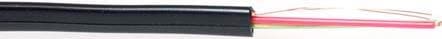 Productafbeelding Modulaire flatcable 6 geleiders zwart. Geleiders: 6 Modulaire kabel 6c zwart 100m (100 m)