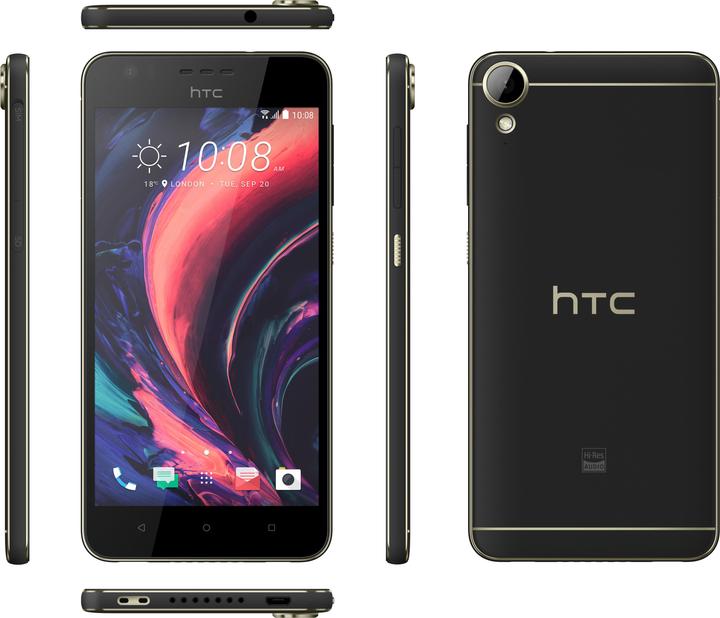 Actual product image HTC Desire 10 lifestyle (32 GB, Stone Black, 5.50", Single SIM, 4G)