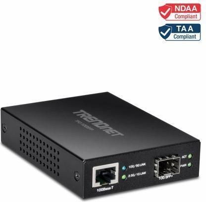 Actual product image Trendnet 10GBASE-T to SFP+ Fibre Media