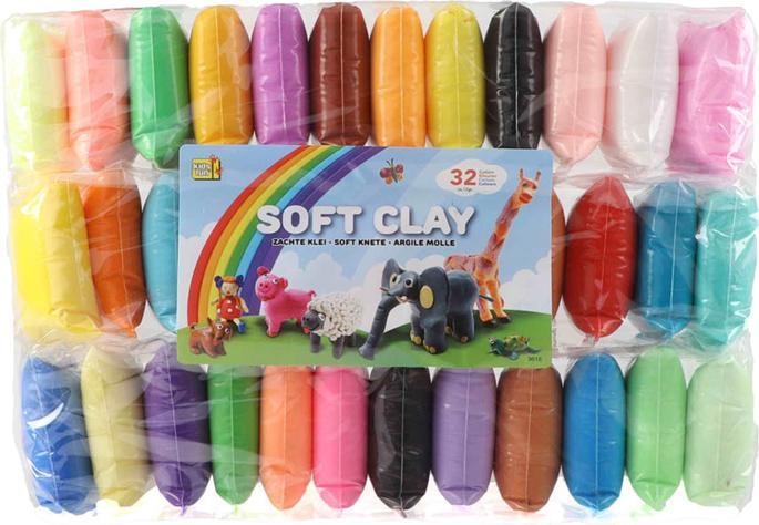 Productafbeelding Jono Toys Klei Zachte klei 12 gram, 36 kleuren