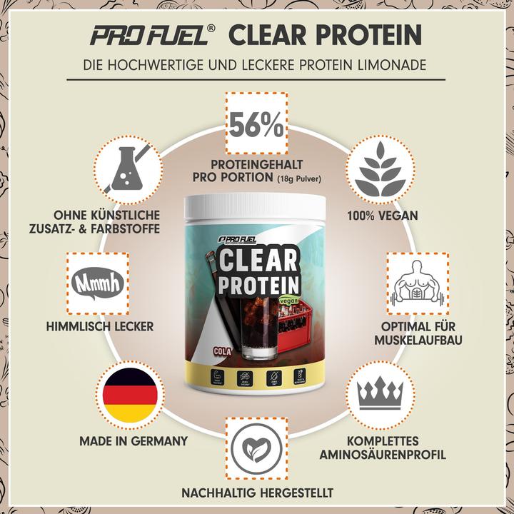 Produktbild ProFuel Clear Protein Vegan (360 g, Cola)