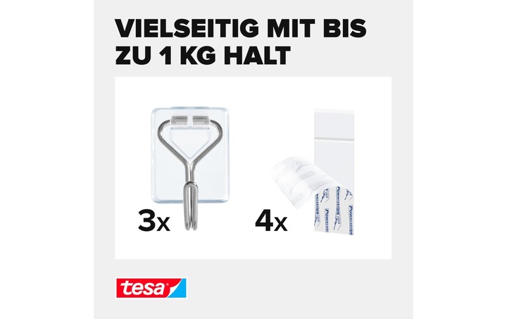 Produktbild tesa Powerstrips Klebehaken Small