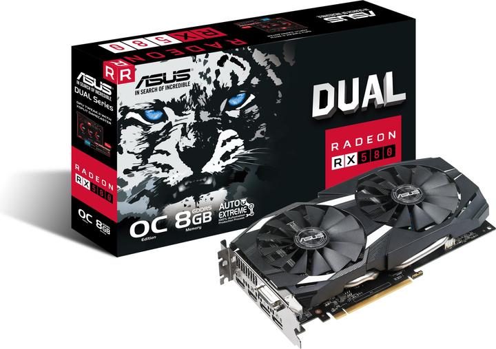 Produktbild ASUS Radeon RX 580 DUAL O8G (8 GB)