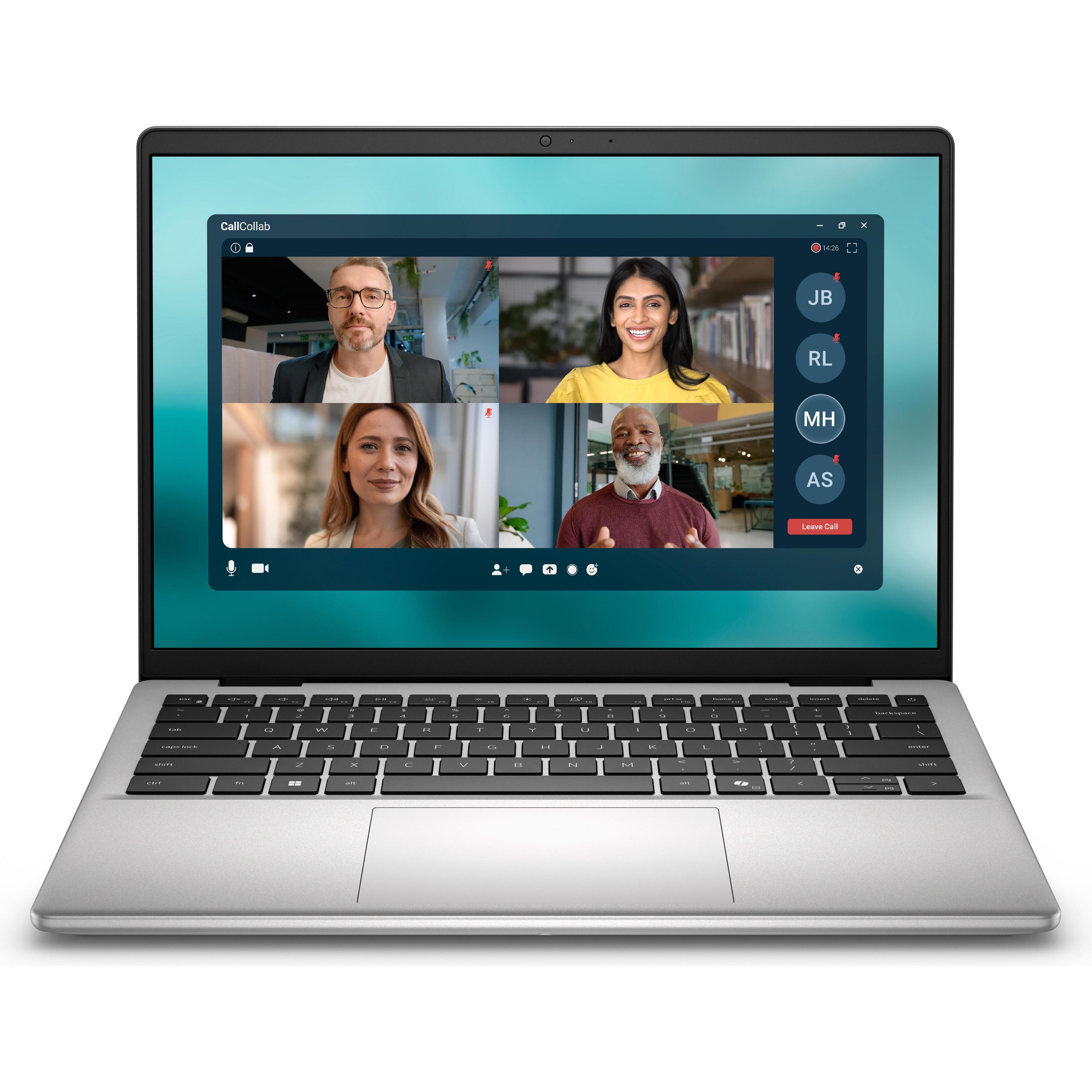 Dell PV14250 (14", 512 GB, 16 GB, Englisch International), Notebook, Silber