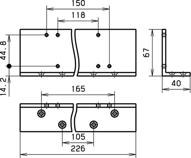 Produktbild Geze Sturzfutterwinkel zu Türschliesser TS 2000 V (Balkontür, Eingangstür, Holztür, Zimmertür, Indoor)