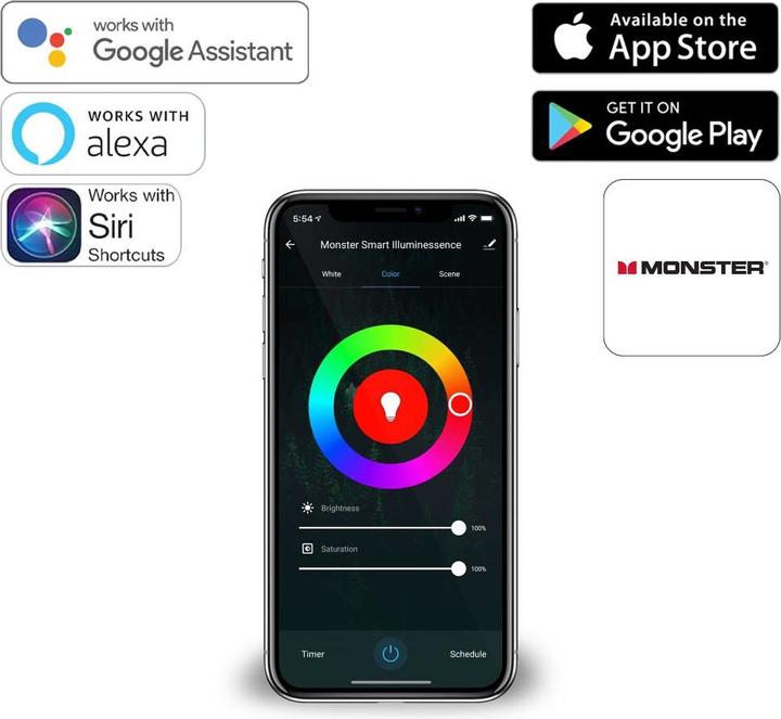 Actual product image Monster Smart Prism LED Panel 3D